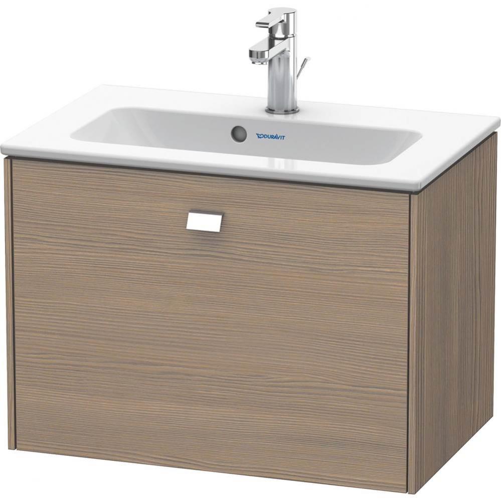 Brioso One Drawer Wall-Mount Vanity Unit Oak Terra