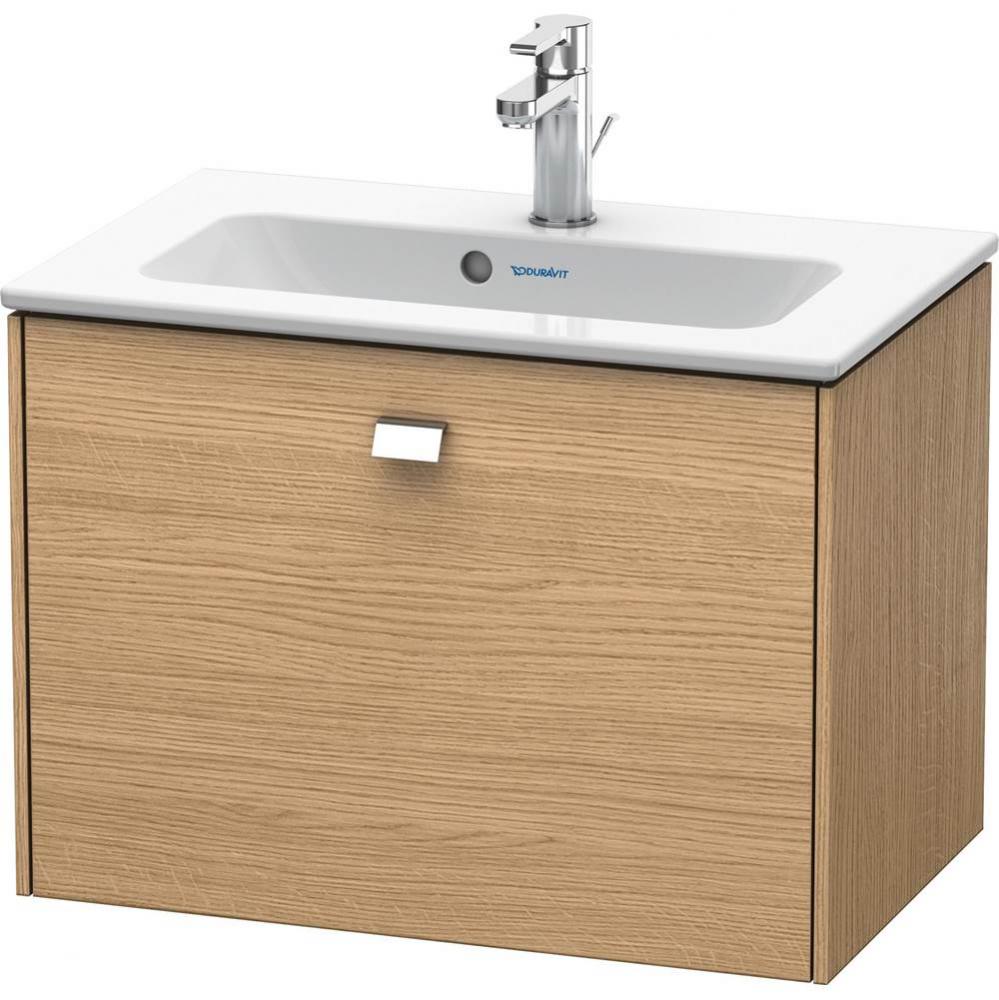 Duravit Brioso One Drawer Wall-Mount Vanity Unit European Oak