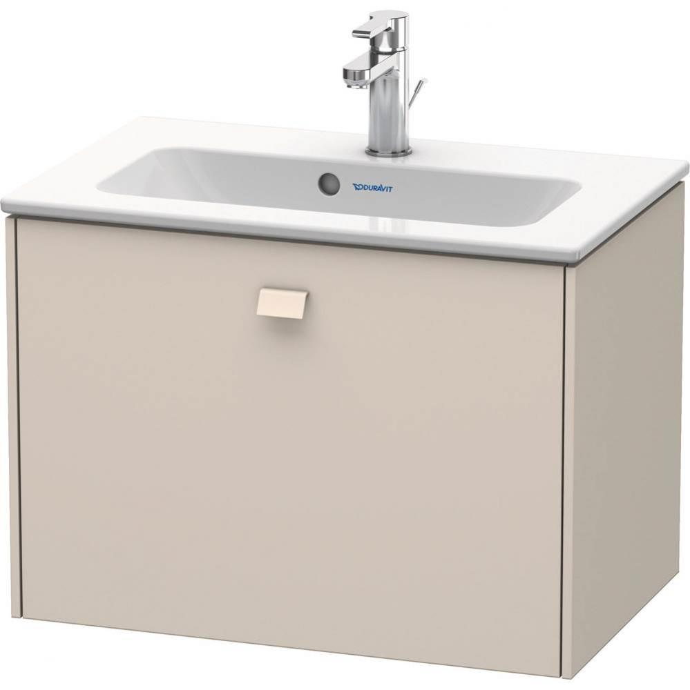 Brioso One Drawer Wall-Mount Vanity Unit Taupe