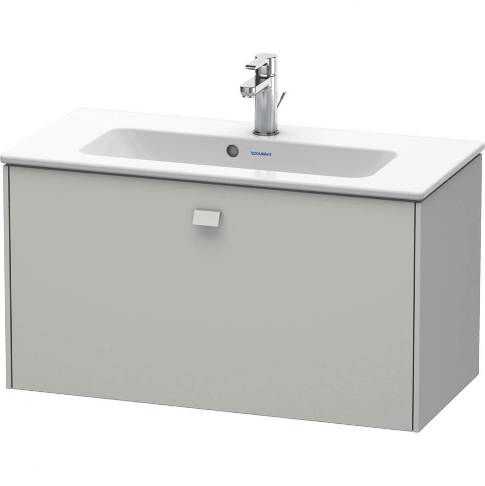 Brioso One Drawer Wall-Mount Vanity Unit Concrete Gray