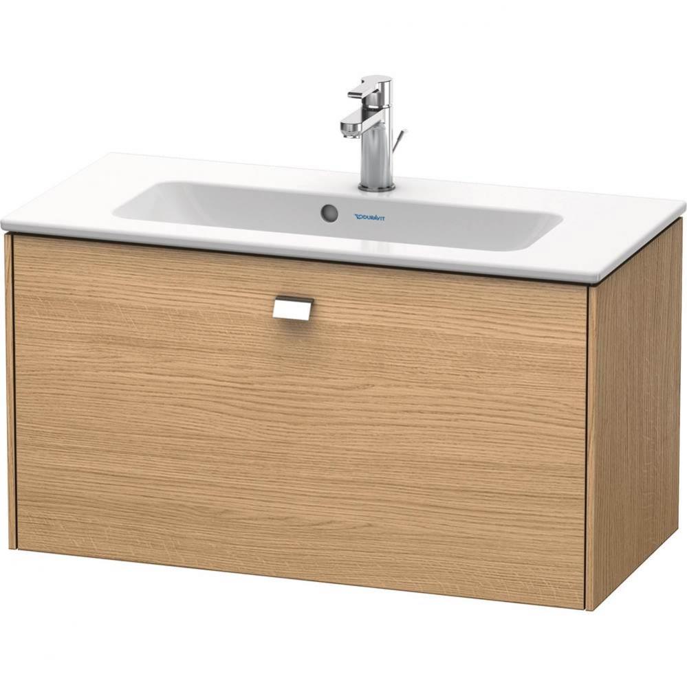 Duravit Brioso One Drawer Wall-Mount Vanity Unit European Oak