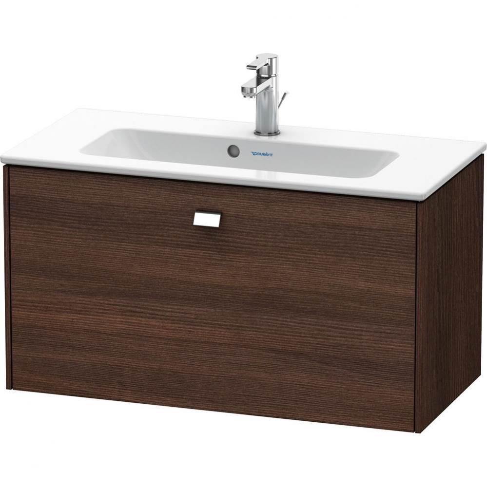 Duravit Brioso One Drawer Wall-Mount Vanity Unit Chestnut Dark