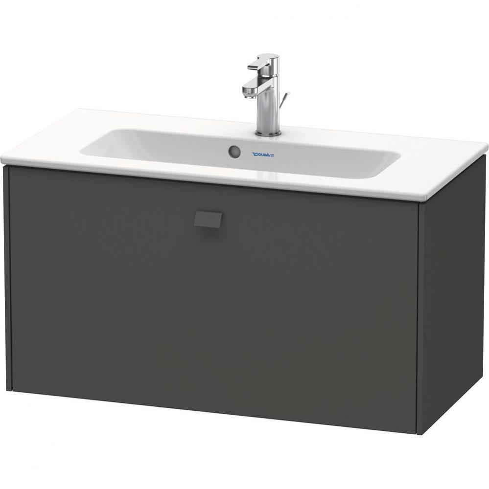 Brioso One Drawer Wall-Mount Vanity Unit Graphite