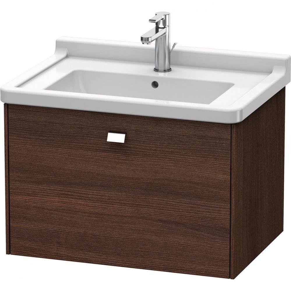 Duravit Brioso One Drawer Wall-Mount Vanity Unit Chestnut Dark