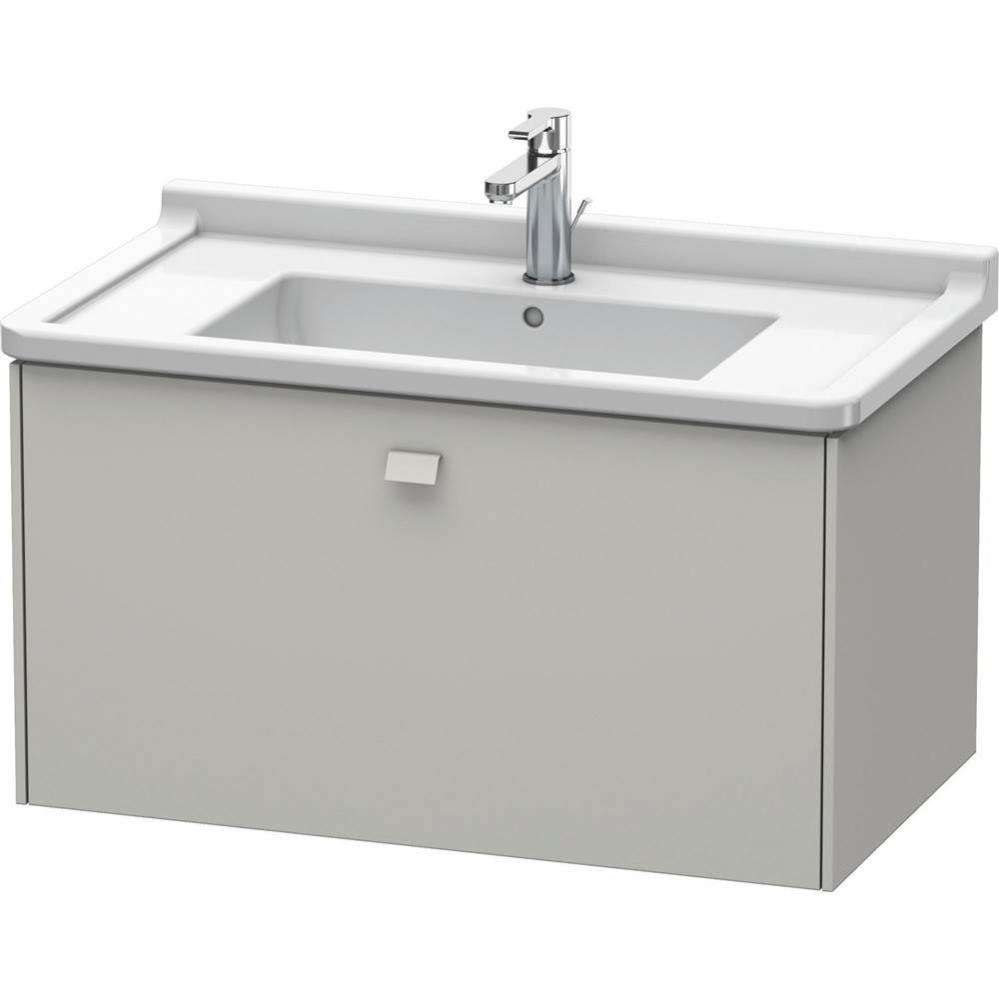 Duravit Brioso One Drawer Wall-Mount Vanity Unit Concrete Gray