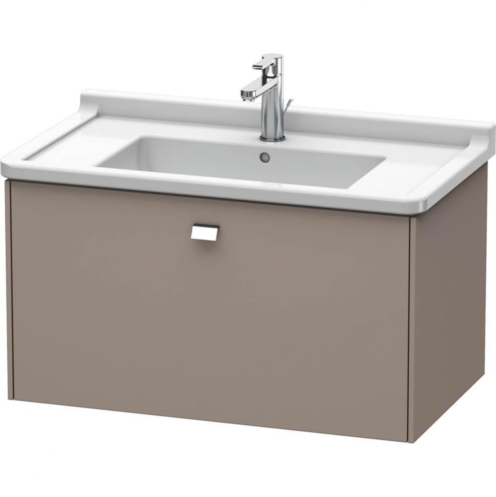 Duravit Brioso One Drawer Wall-Mount Vanity Unit Basalt