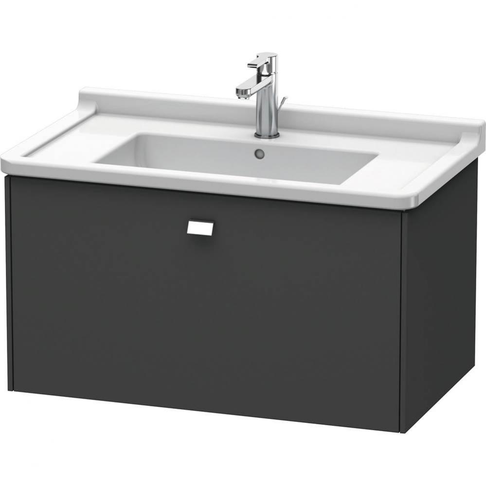 Duravit Brioso One Drawer Wall-Mount Vanity Unit Graphite