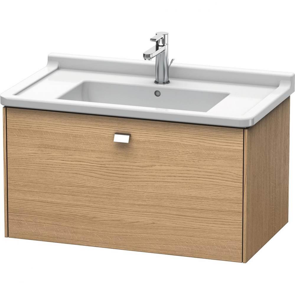 Duravit Brioso One Drawer Wall-Mount Vanity Unit European Oak
