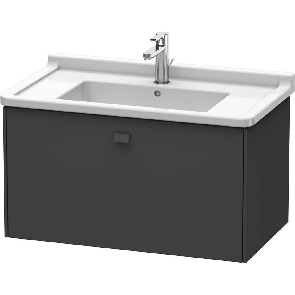 Duravit Brioso One Drawer Wall-Mount Vanity Unit Graphite