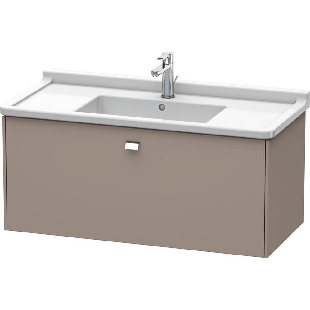 Duravit Brioso One Drawer Wall-Mount Vanity Unit Basalt