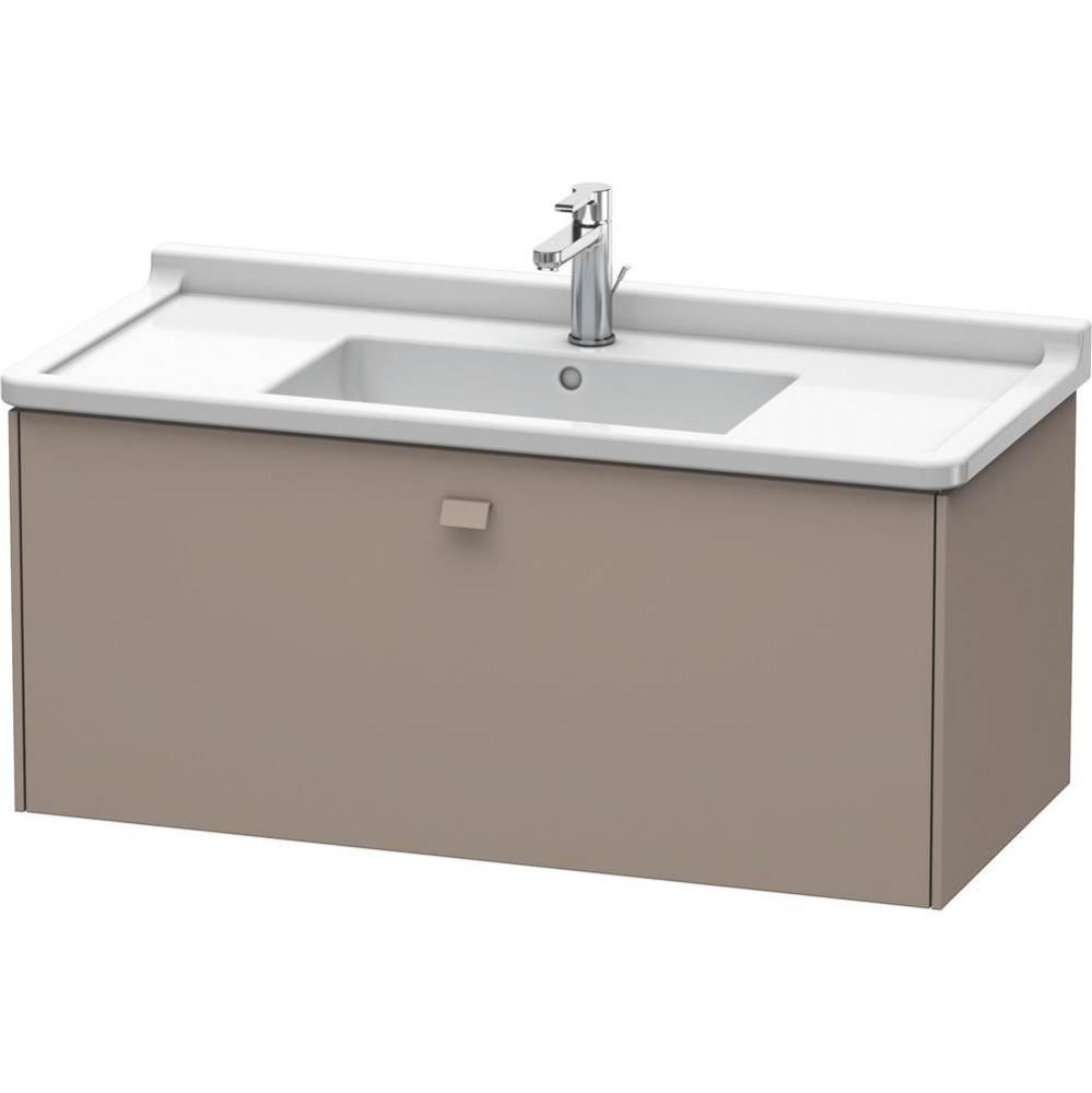 Duravit Brioso One Drawer Wall-Mount Vanity Unit Basalt