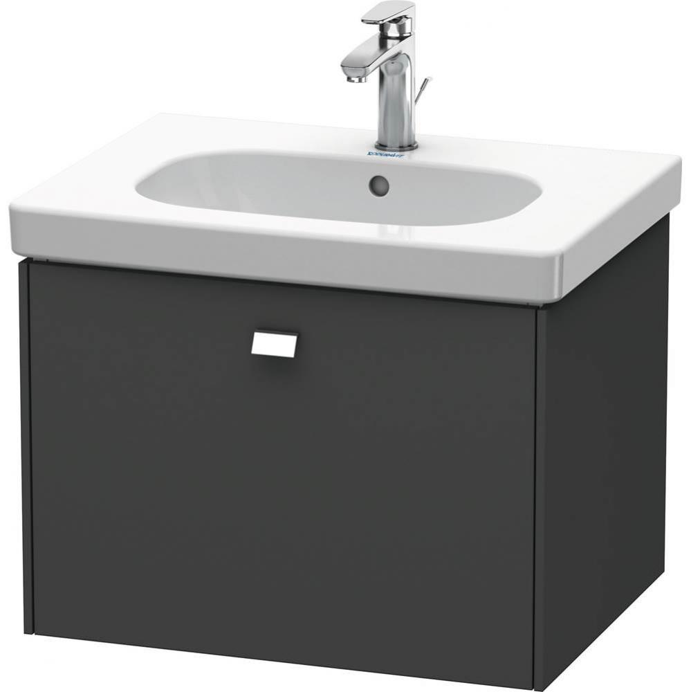 Duravit Brioso One Drawer Wall-Mount Vanity Unit Graphite