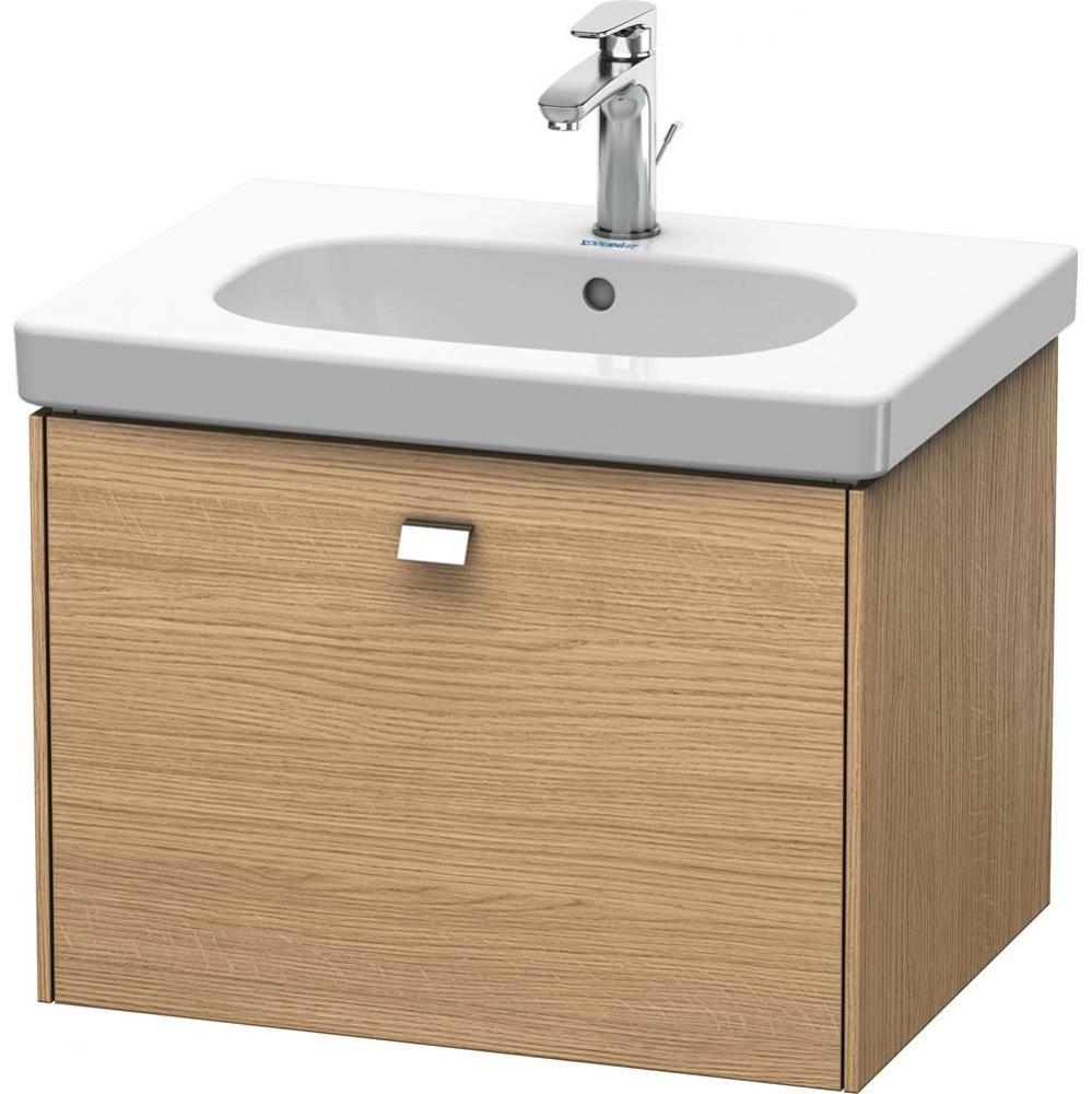 Duravit Brioso One Drawer Wall-Mount Vanity Unit European Oak
