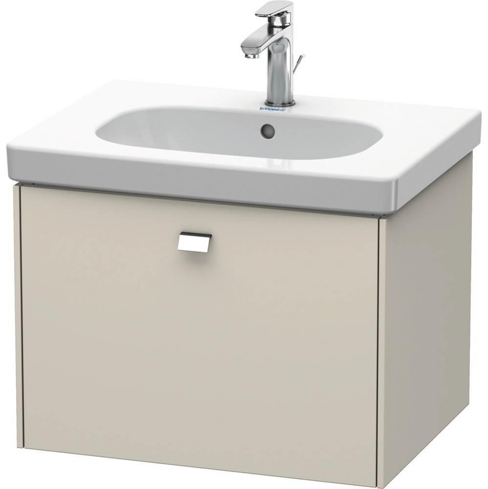 Duravit Brioso One Drawer Wall-Mount Vanity Unit Taupe