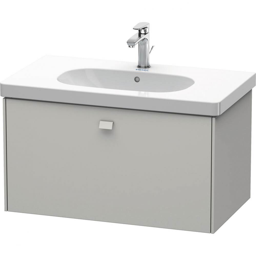 Duravit Brioso One Drawer Wall-Mount Vanity Unit Concrete Gray