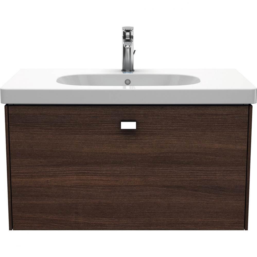 Duravit Brioso One Drawer Wall-Mount Vanity Unit Chestnut Dark