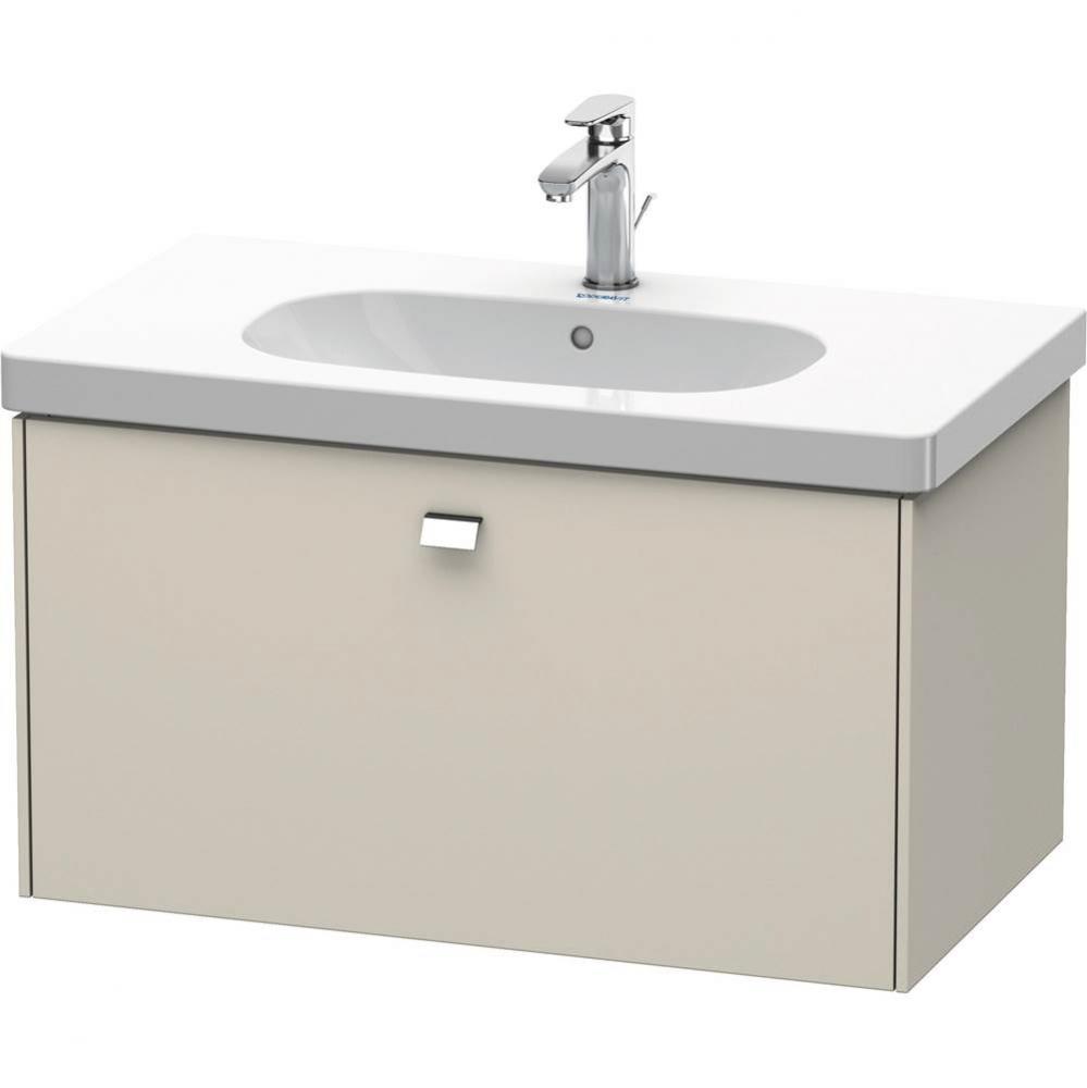 Duravit Brioso One Drawer Wall-Mount Vanity Unit Taupe