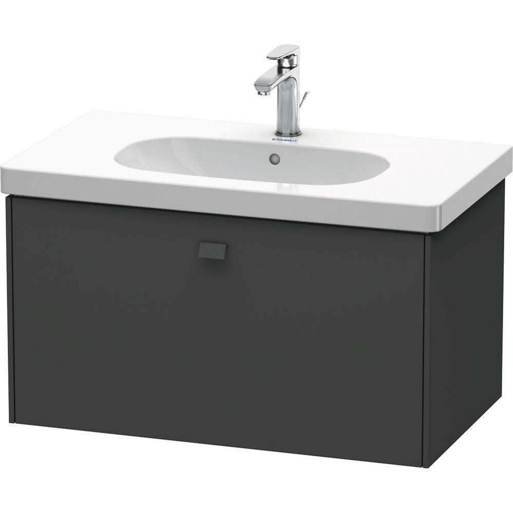 Duravit Brioso One Drawer Wall-Mount Vanity Unit Graphite