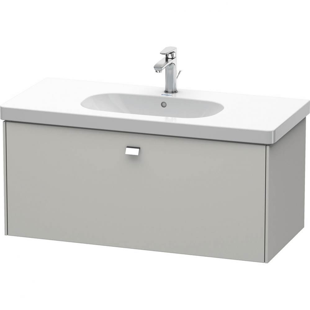 Duravit Brioso One Drawer Wall-Mount Vanity Unit Concrete Gray