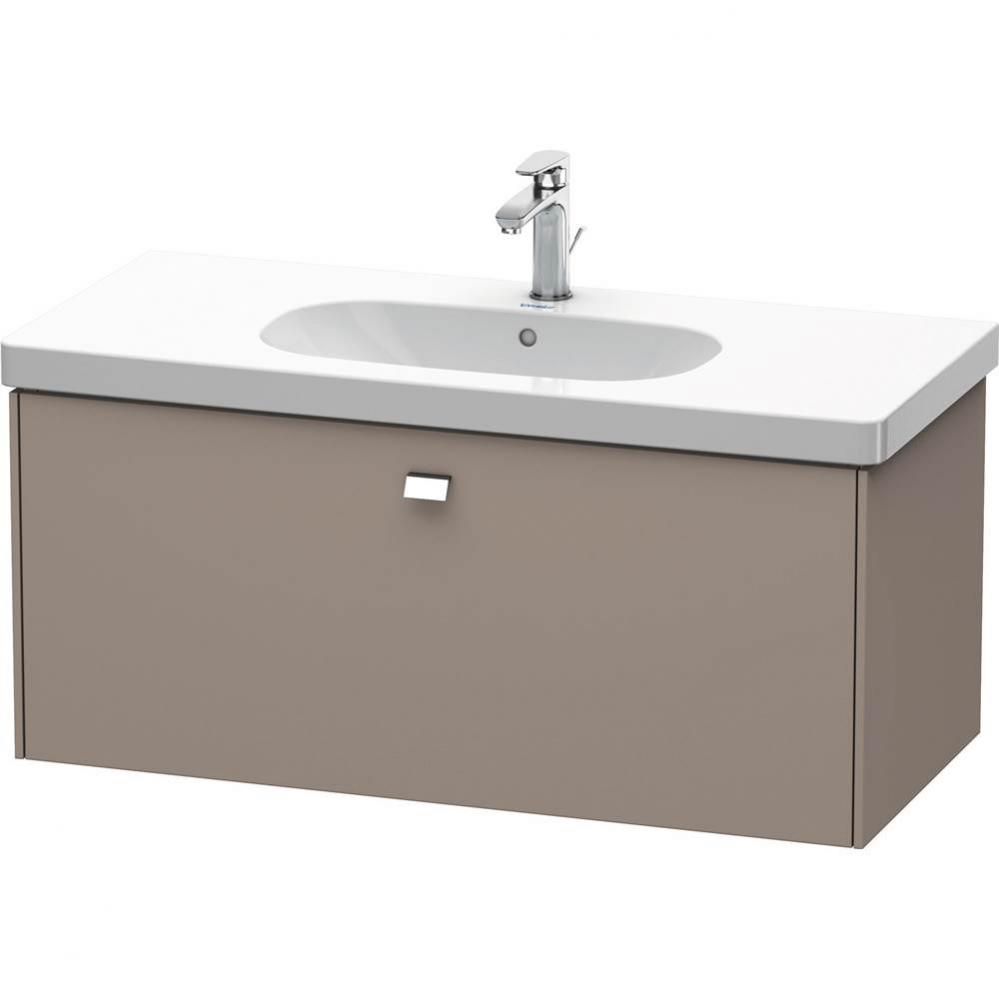 Duravit Brioso One Drawer Wall-Mount Vanity Unit Basalt