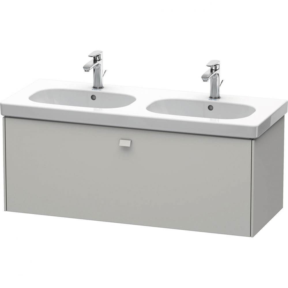 Duravit Brioso One Drawer Wall-Mount Vanity Unit Concrete Gray