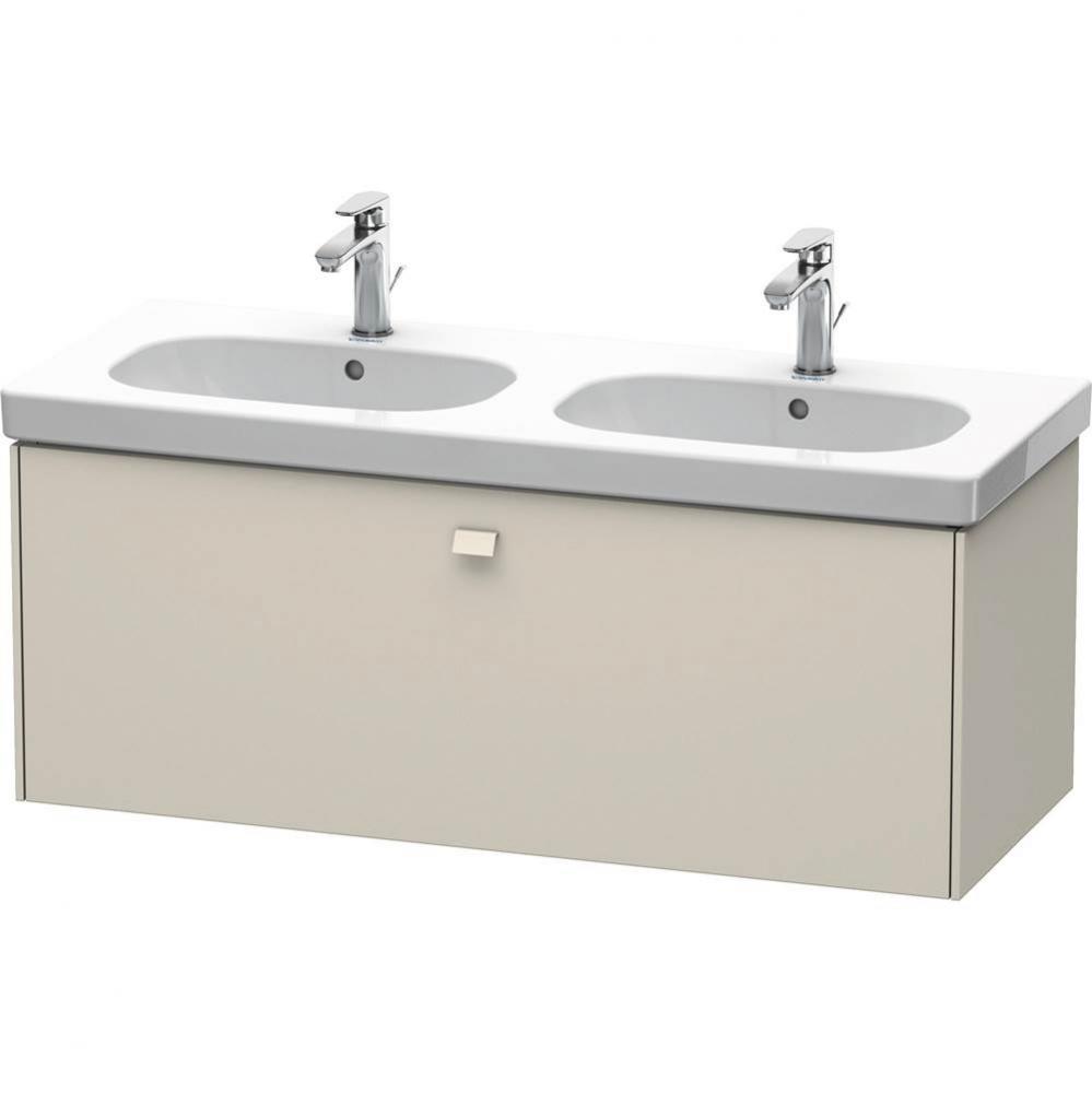 Duravit Brioso One Drawer Wall-Mount Vanity Unit Taupe