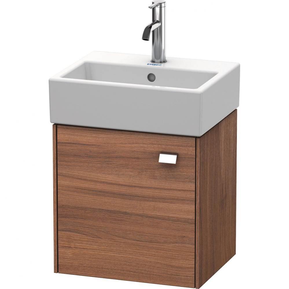 Brioso One Door Wall-Mount Vanity Unit Walnut