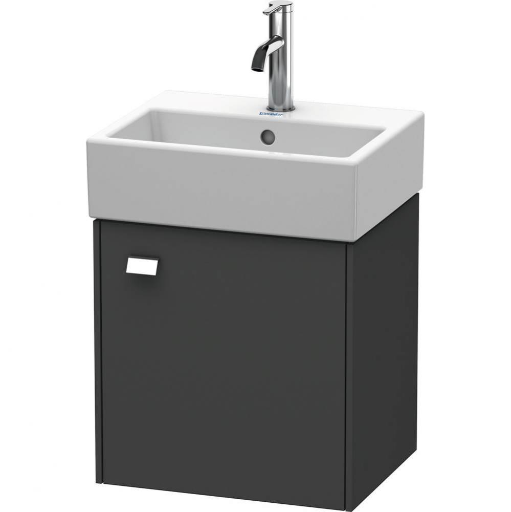 Brioso One Door Wall-Mount Vanity Unit Graphite