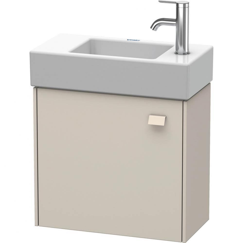 Brioso One Door Wall-Mount Vanity Unit Taupe