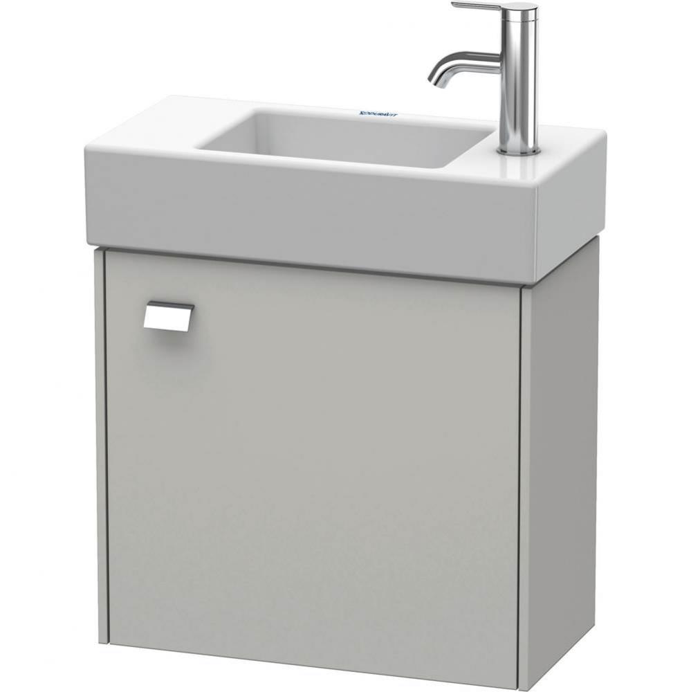 Brioso One Door Wall-Mount Vanity Unit Concrete Gray