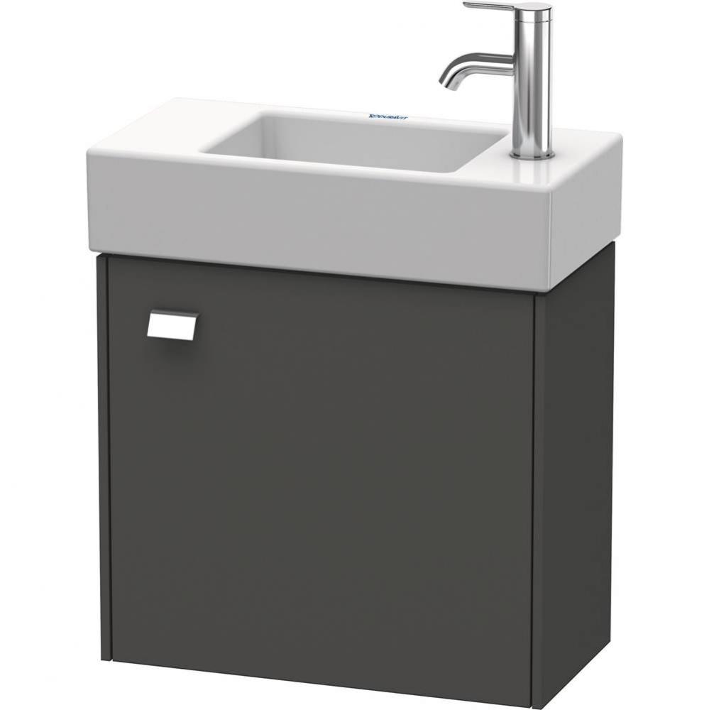 Brioso One Door Wall-Mount Vanity Unit Graphite