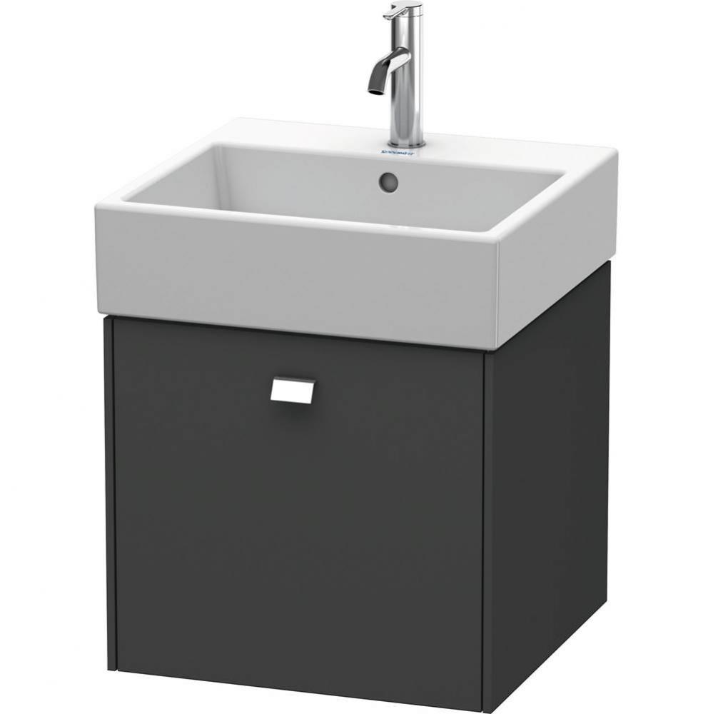 Brioso One Drawer Wall-Mount Vanity Unit Graphite