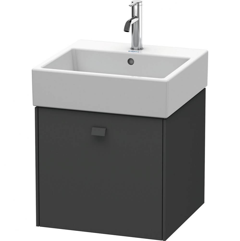 Brioso One Drawer Wall-Mount Vanity Unit Graphite