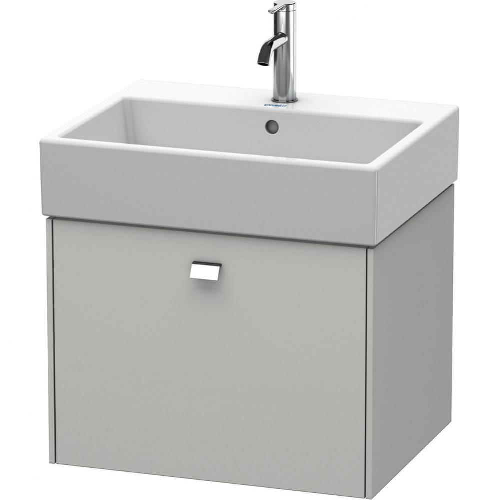 Brioso One Drawer Wall-Mount Vanity Unit Concrete Gray