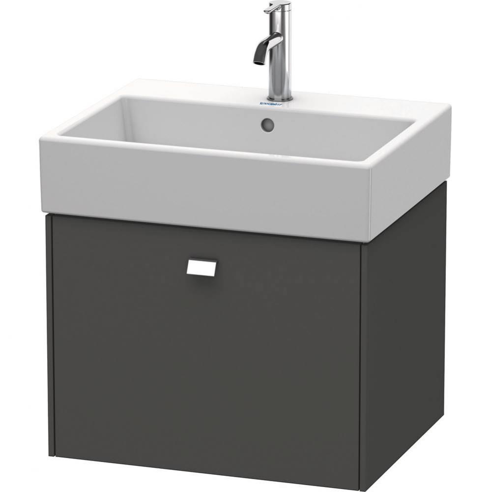 Brioso One Drawer Wall-Mount Vanity Unit Graphite