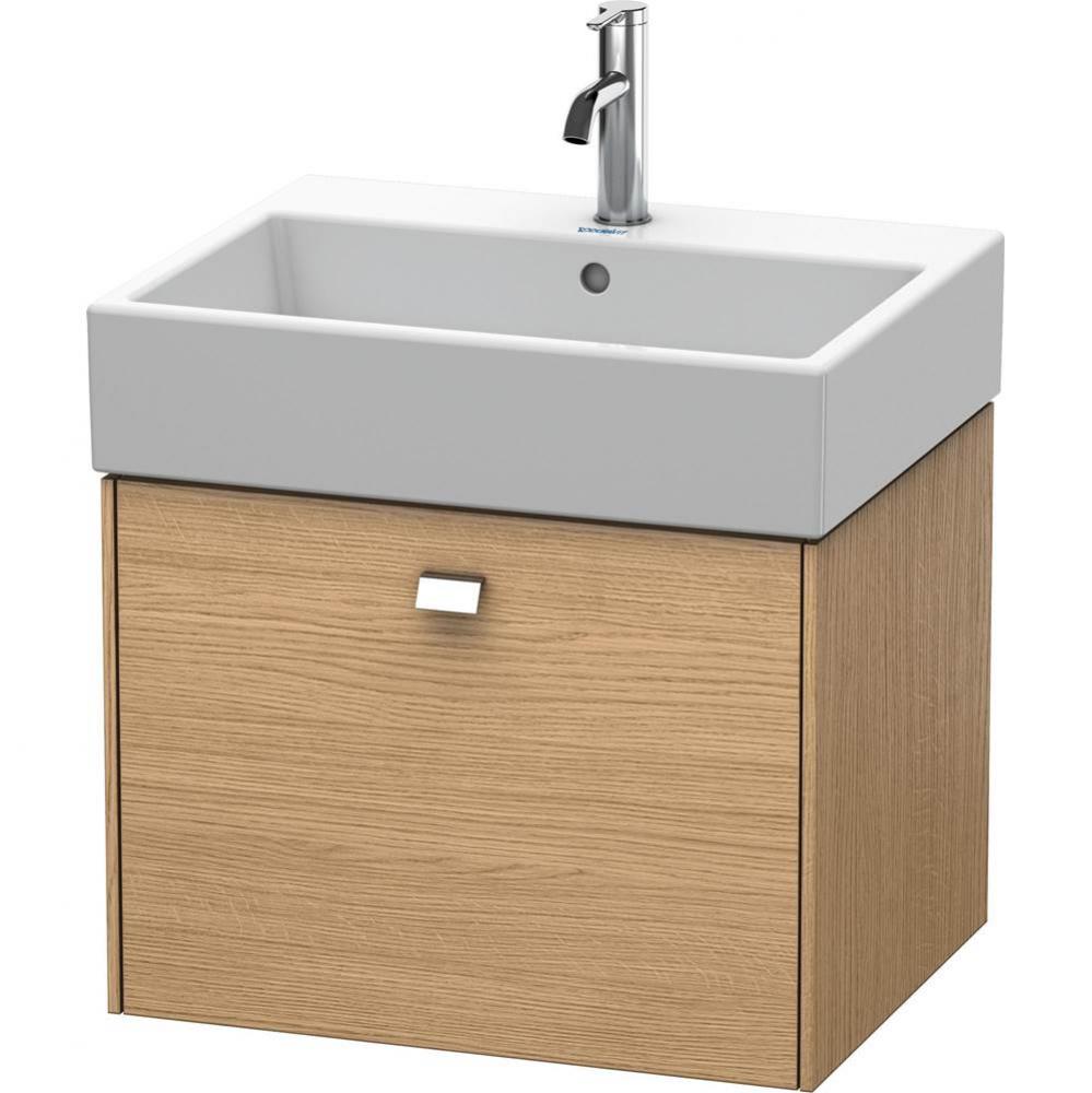 Duravit Brioso One Drawer Wall-Mount Vanity Unit European Oak