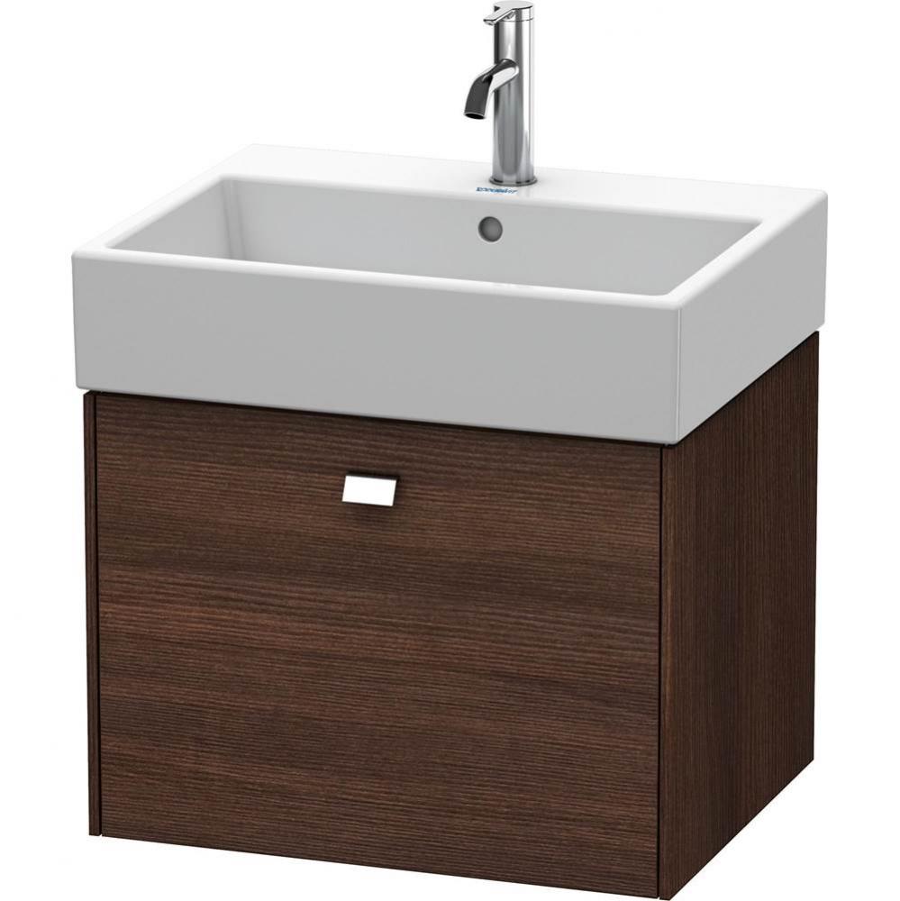 Duravit Brioso One Drawer Wall-Mount Vanity Unit Chestnut Dark