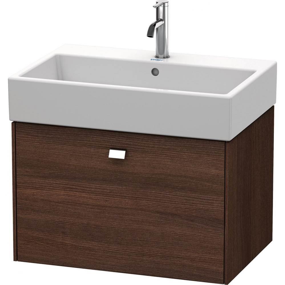 Duravit Brioso One Drawer Wall-Mount Vanity Unit Chestnut Dark