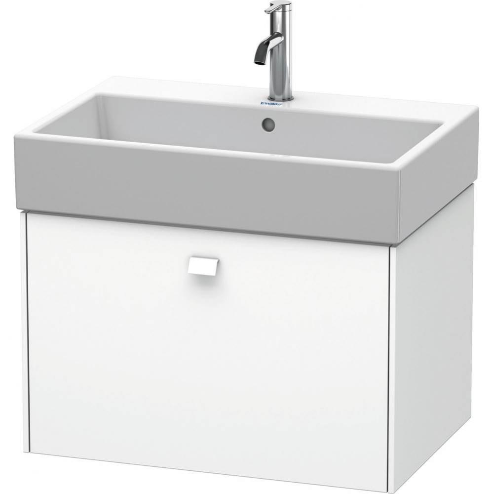 Brioso One Drawer Wall-Mount Vanity Unit White