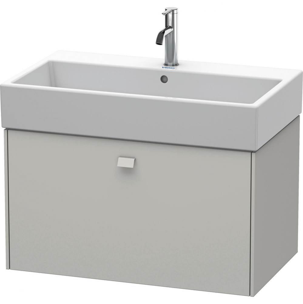 Brioso One Drawer Wall-Mount Vanity Unit Concrete Gray