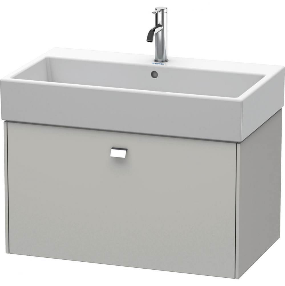 Brioso One Drawer Wall-Mount Vanity Unit Concrete Gray