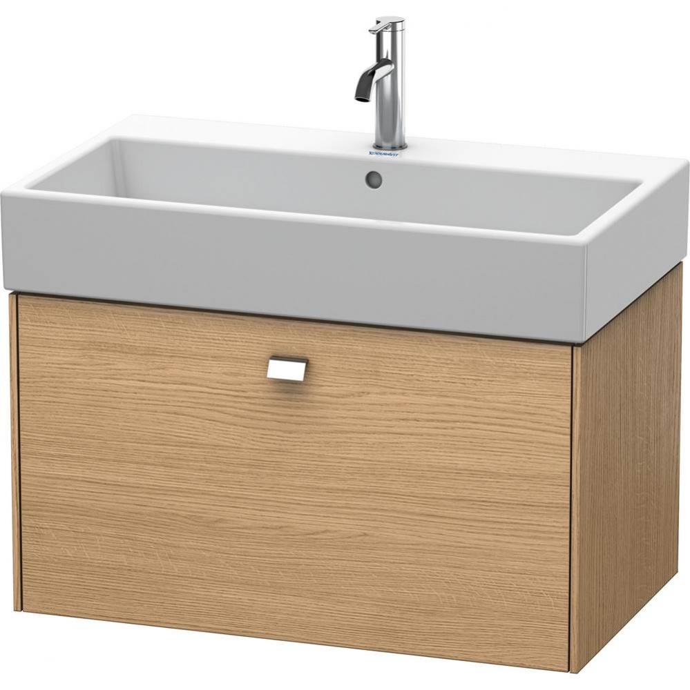 Duravit Brioso One Drawer Wall-Mount Vanity Unit European Oak