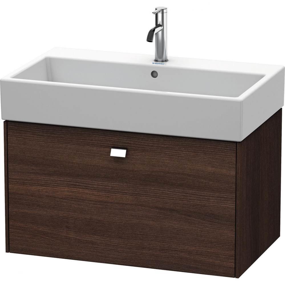 Duravit Brioso One Drawer Wall-Mount Vanity Unit Chestnut Dark