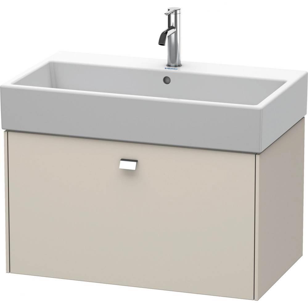 Brioso One Drawer Wall-Mount Vanity Unit Taupe