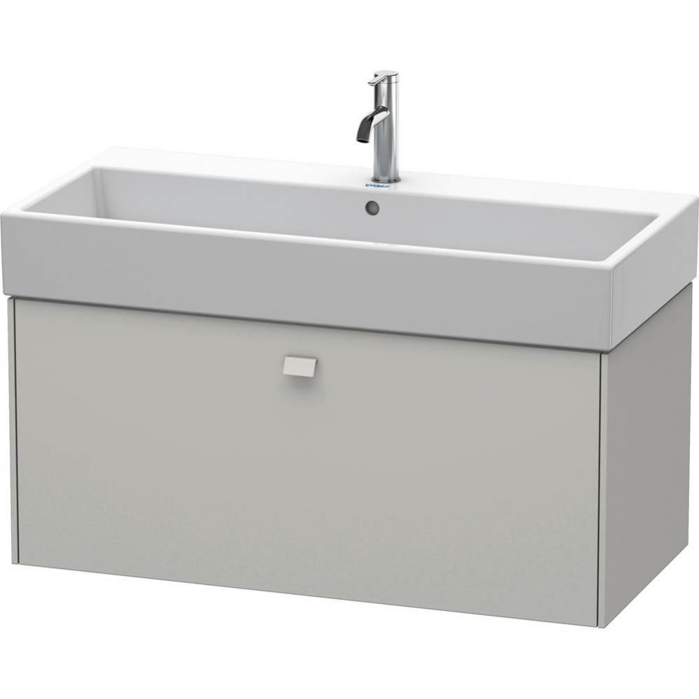 Brioso One Drawer Wall-Mount Vanity Unit Concrete Gray