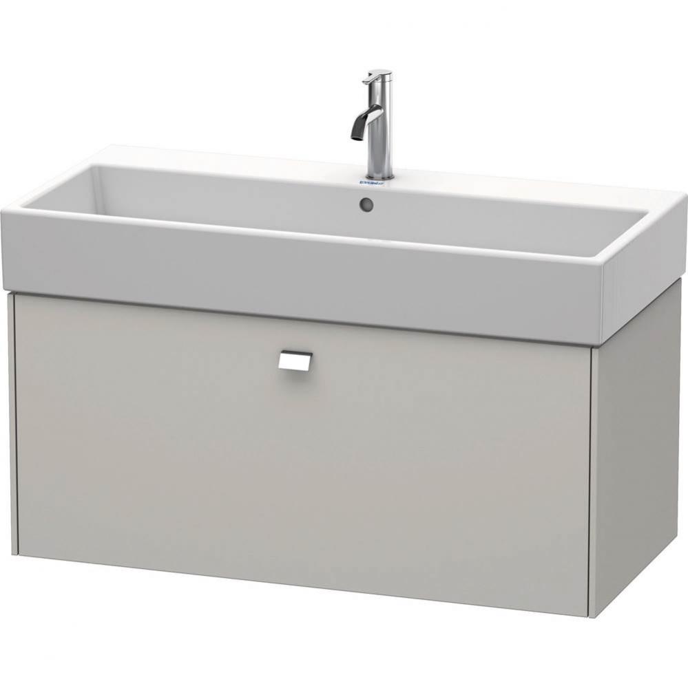Brioso One Drawer Wall-Mount Vanity Unit Concrete Gray