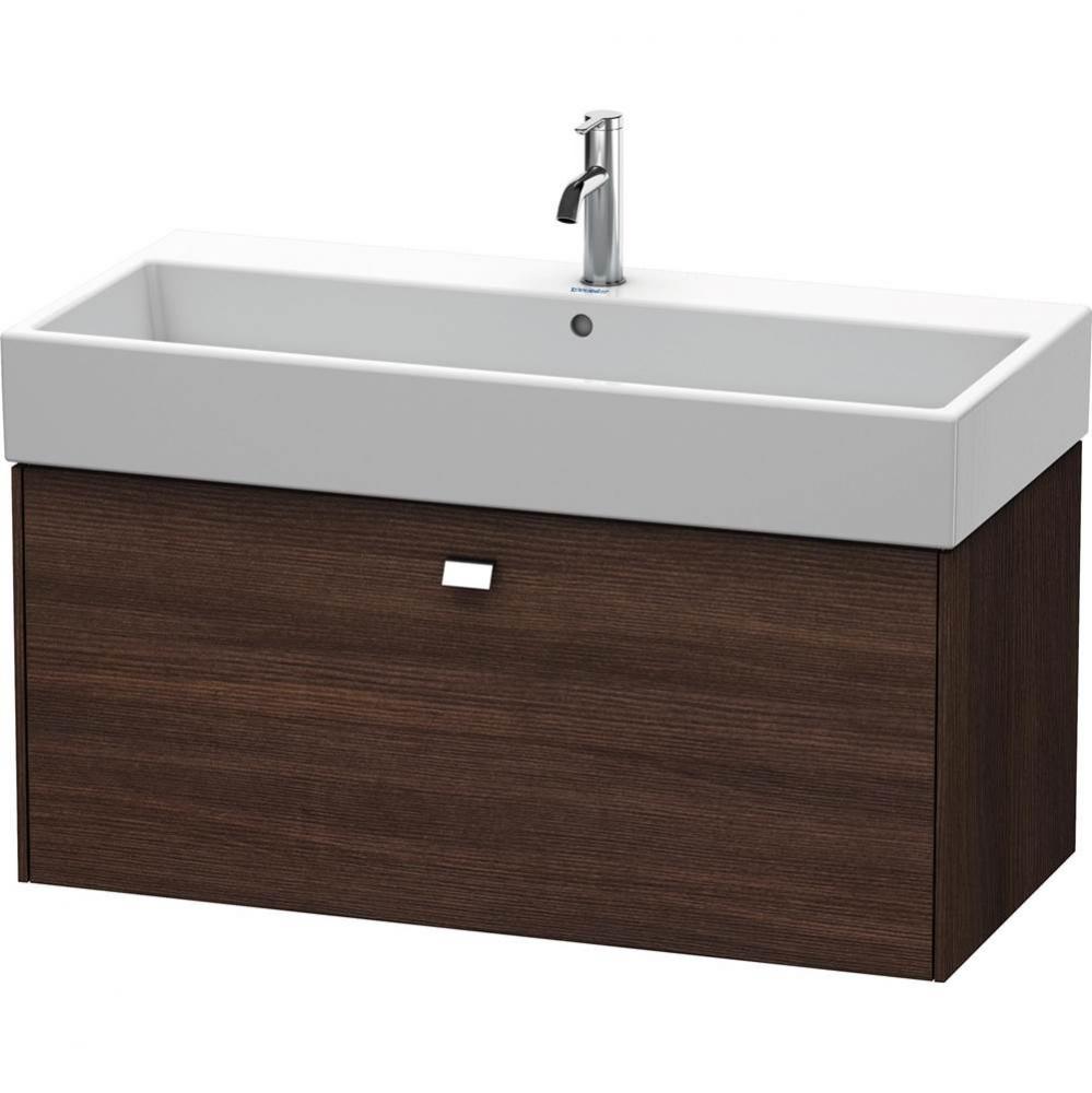 Duravit Brioso One Drawer Wall-Mount Vanity Unit Chestnut Dark