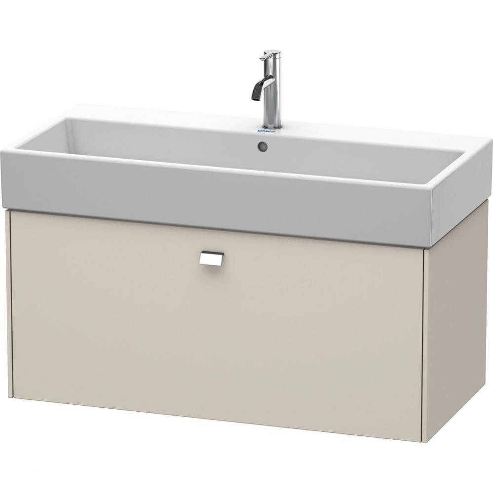 Brioso One Drawer Wall-Mount Vanity Unit Taupe