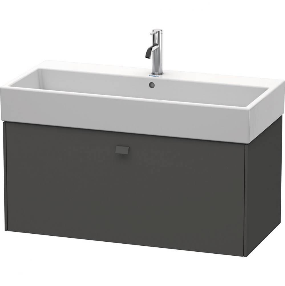 Brioso One Drawer Wall-Mount Vanity Unit Graphite