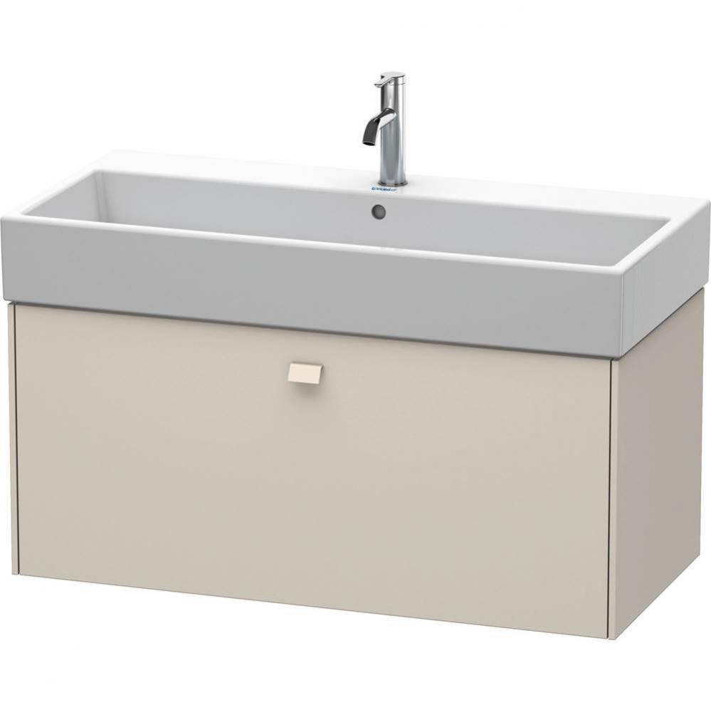 Brioso One Drawer Wall-Mount Vanity Unit Taupe